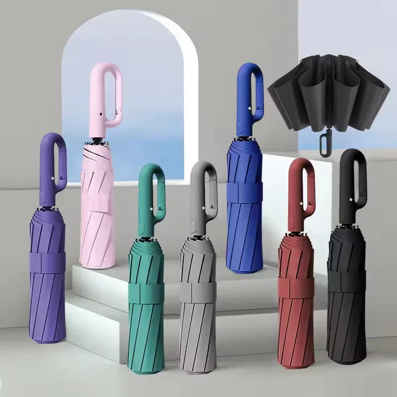 Automatic Folding Umbrella – UV Sunshade, Windproof | Men & Women