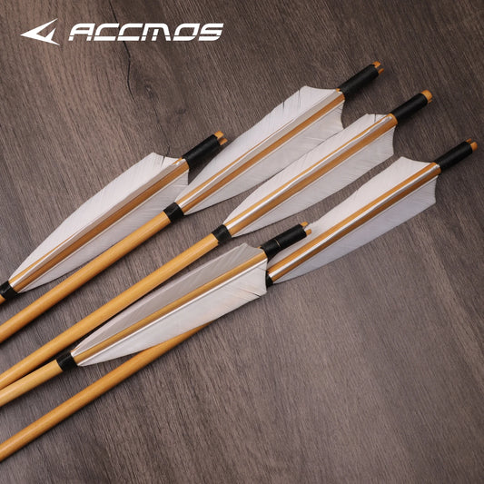 6 12 Archery Wooden Shaft Arrows Traditional Arrow Tips Turkey Peaceful Pleasures Health and Wellness 18pcs