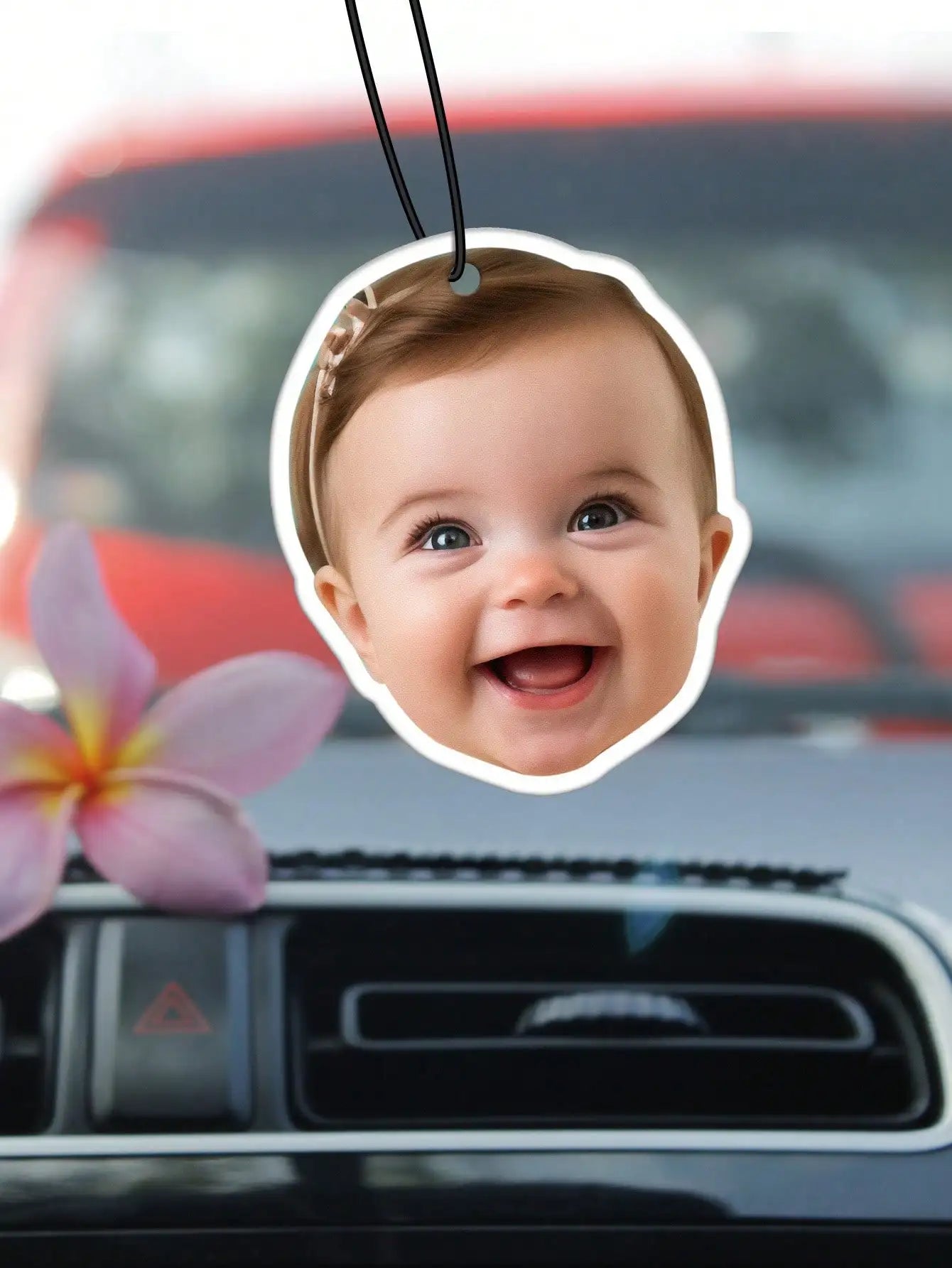 Custom Photo Car Air Freshener Double Sided Personalized Hanging Ornament 10 Scents Car Decor Gift for Couples Friends Peaceful Pleasures Health and Wellness