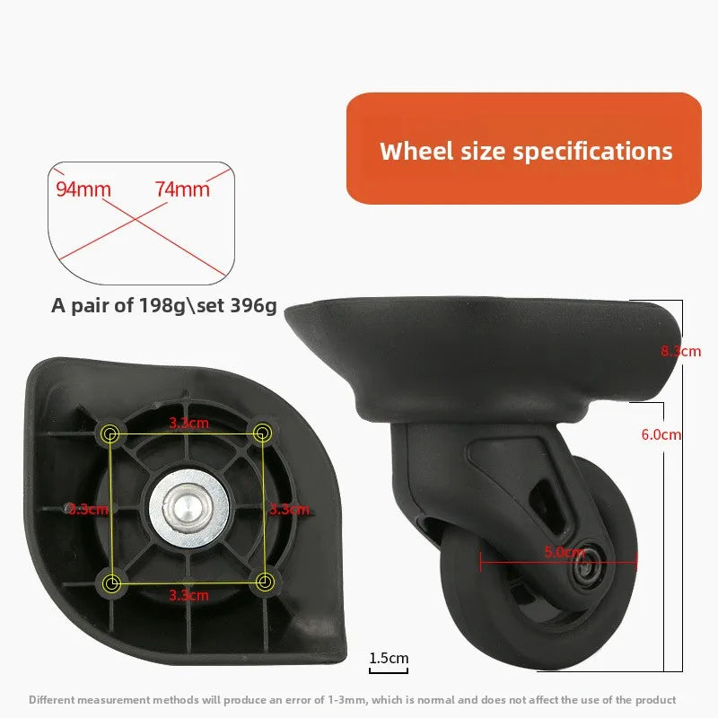 American Tourister 85A Replacement Wheels – 2PCS Silent Luggage