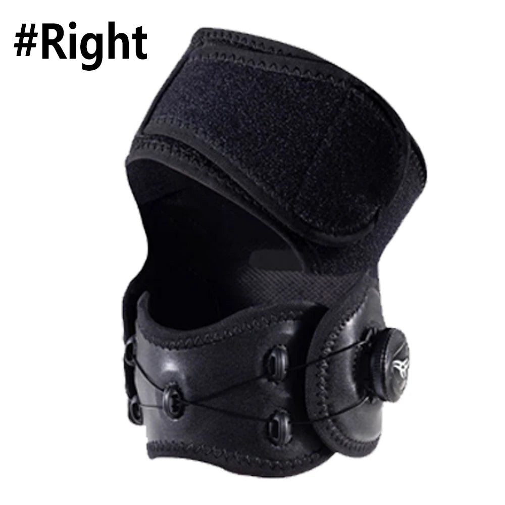 WEFITON qPCS Adjustable Knob Knee Support Brace - Patella Tendon Stabilizer for Pain Relief in Running,Sports & Squats,Women Men Peaceful Pleasures Health and Wellness Black-Right-1PCS S