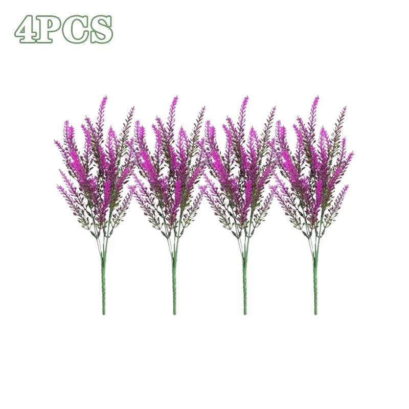 UV Resistant Lavender Artificial Flowers | Outdoor Garden Decor