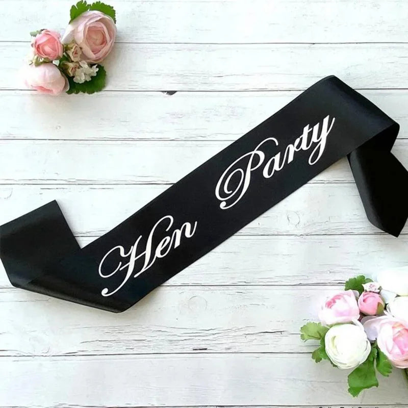 Bridal Party Sash – Bride, Bridesmaid, Maid of Honor Wedding Bridal Party Sash Peaceful Pleasures Health and Wellness hen party