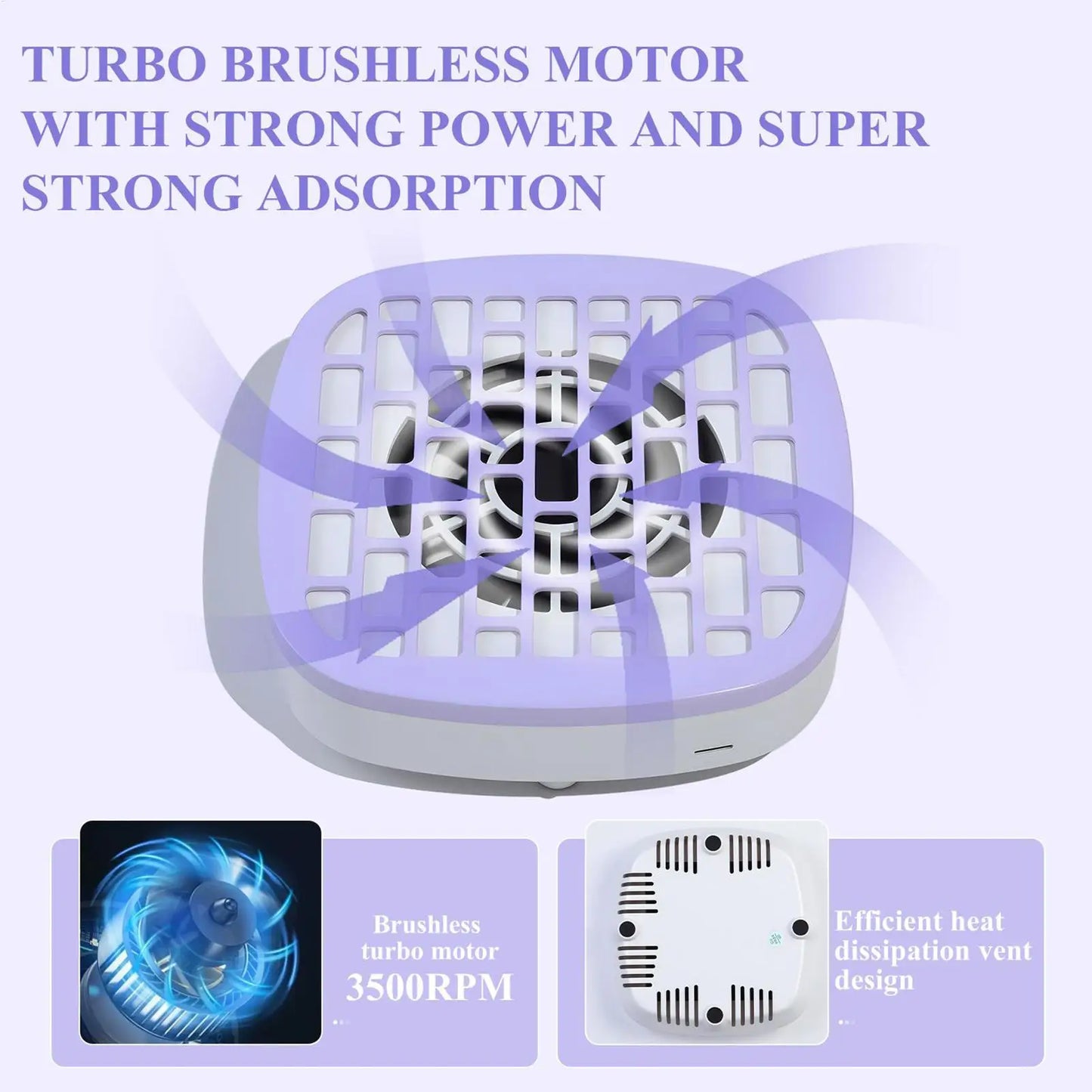 Nail Dust Collector – Low Noise, Powerful Suction Manicure Tool