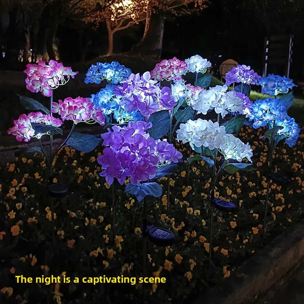 Solar Garden Decorative Lights,Solar Powered Outdoor Pathway Light,Yard Decorations Outdoor,Waterproof Landscape Flower Lighting Peaceful Pleasures Health and Wellness