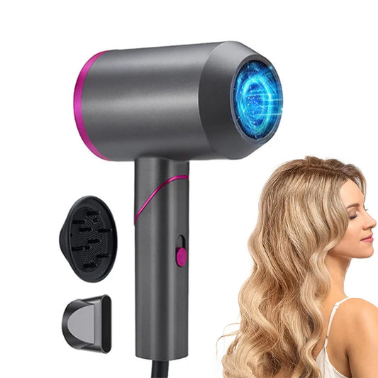 Professional Ionic Travel Hair Dryer 1200W High-Speed Motor 3-Speed Concentrator Nozzle All-in-One Styler Peaceful Pleasures Health and Wellness