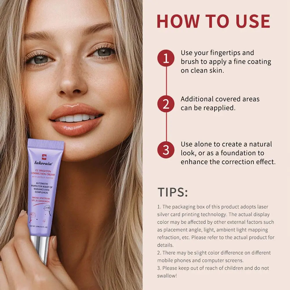 Centella CC Cream Change Color Moisture Cream Makeup Foundation Full Coverage Hydration and Oil Control Korean Makeup Peaceful Pleasures Health and Wellness
