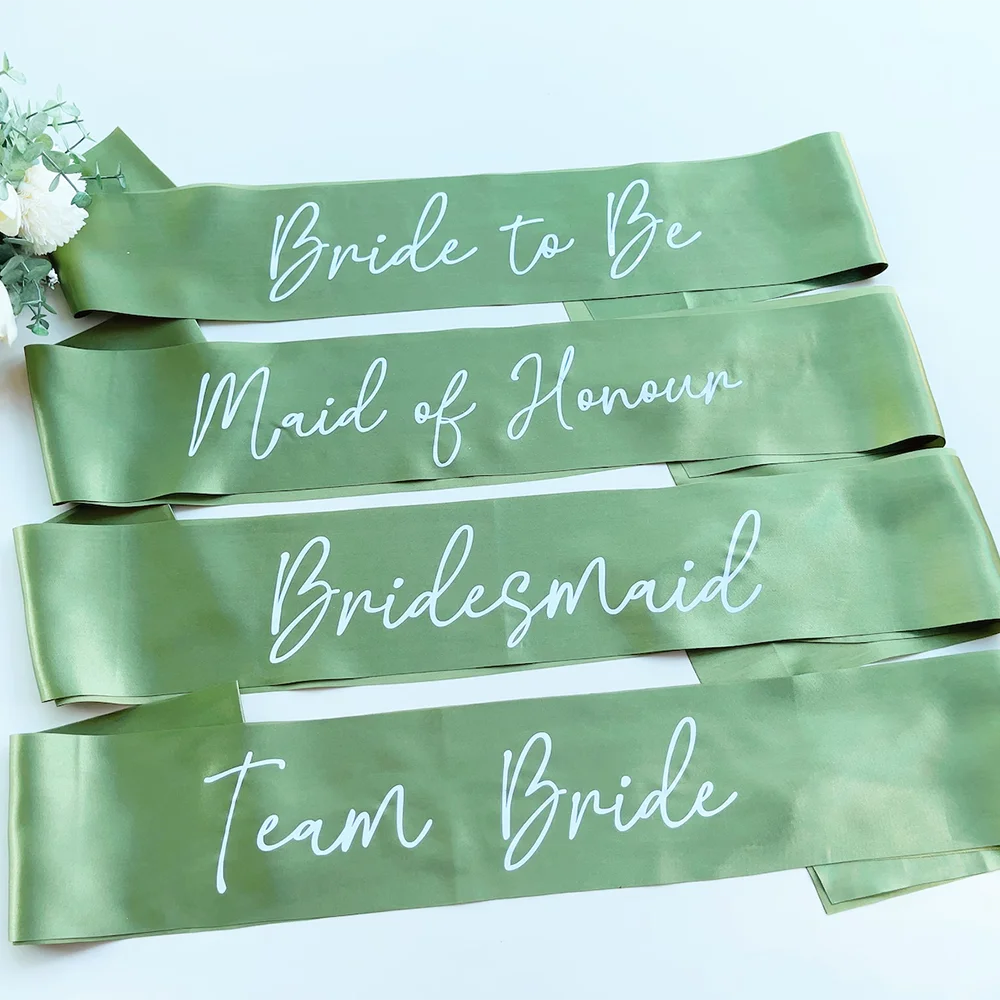 Bride To Be & Team Bride Sash – Bachelorette Party Favors