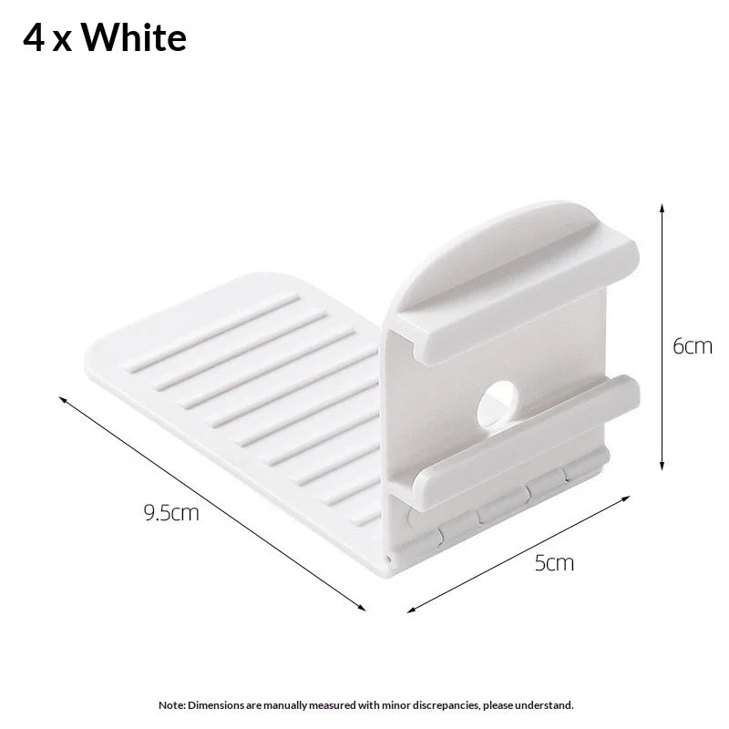 4Pcs Multi-Functional Bed Corner Sheet Clips Home Anti-Shift Bed Cover Fixing Clip Non Slip Invisible Sheet Fasteners Holders Peaceful Pleasures Health and Wellness White 4pcs