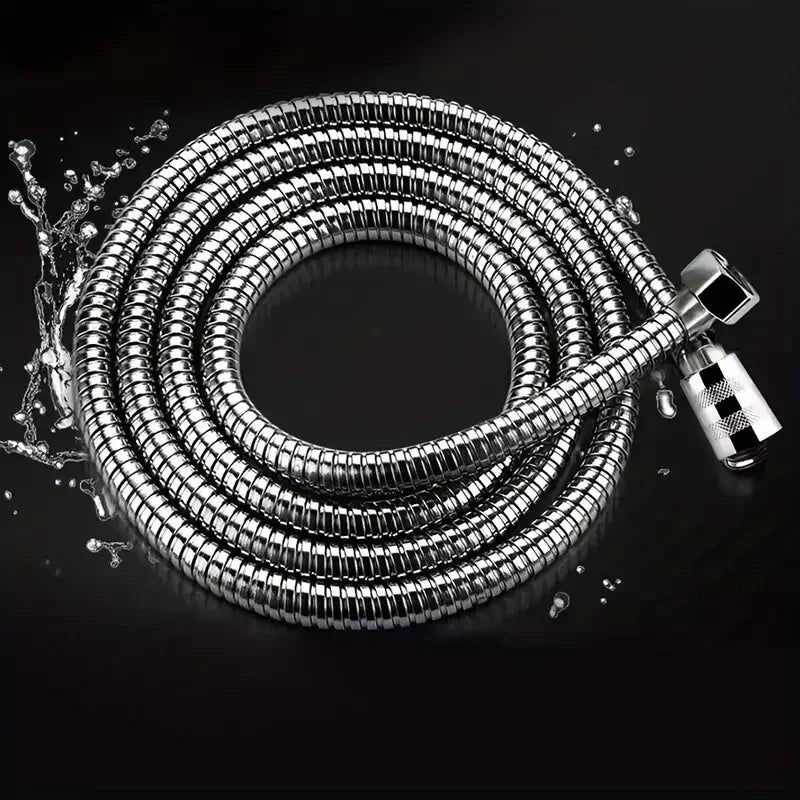 Stainless Steel Shower Hose Anti-Kink Leak-Proof G1/2 1.5m Shower Hose Peaceful Pleasures Health and Wellness