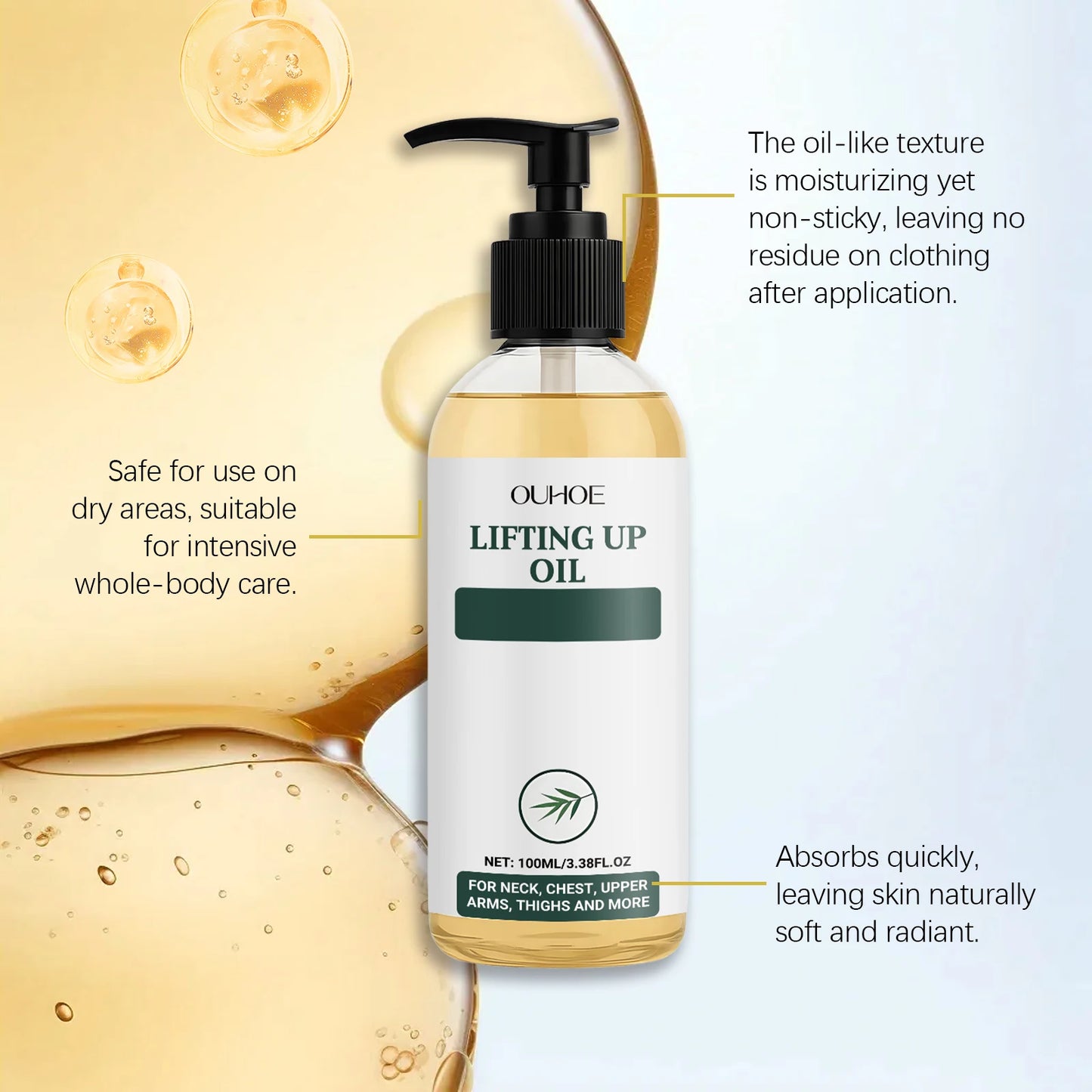 OceAura Collagen Firming Body Oil | Deep Hydration 100ml