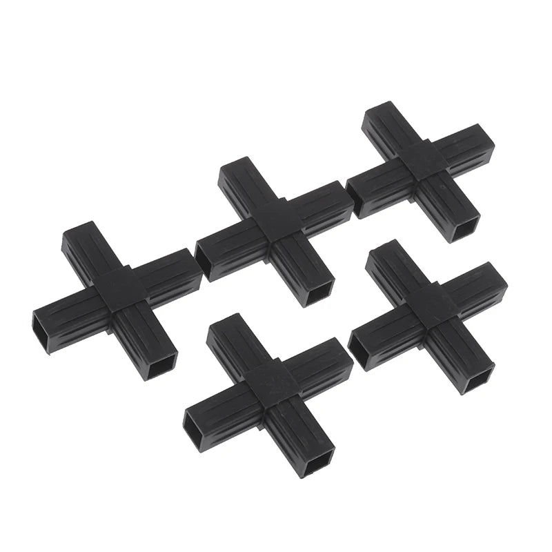 New 1/5Pcs 20MM 2/3/4-/5-way Cross Square Pipe Fittings 20X20Pipe Angle Code Hexagonal Through Plastic Fittings ABS Connector Peaceful Pleasures Health and Wellness 06 5pcs