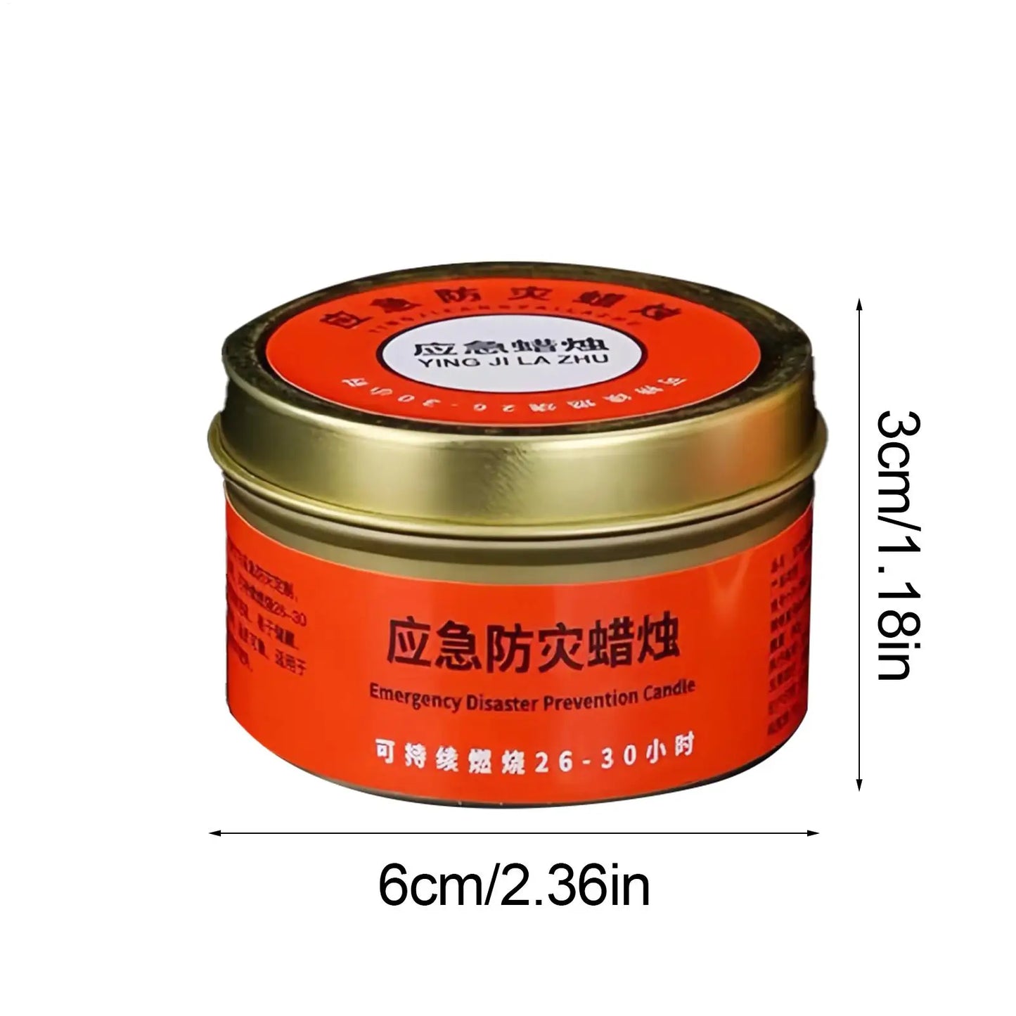 Windproof Smokeless Emergency Candle | Survival Jar Candle
