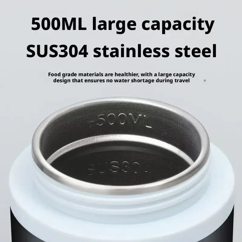 Car Electric Kettle 12V/24V Universal Heating Cup 304 Stainless Steel 500ML Capacity Constant Temperature Unrestricted Current Peaceful Pleasures Health and Wellness