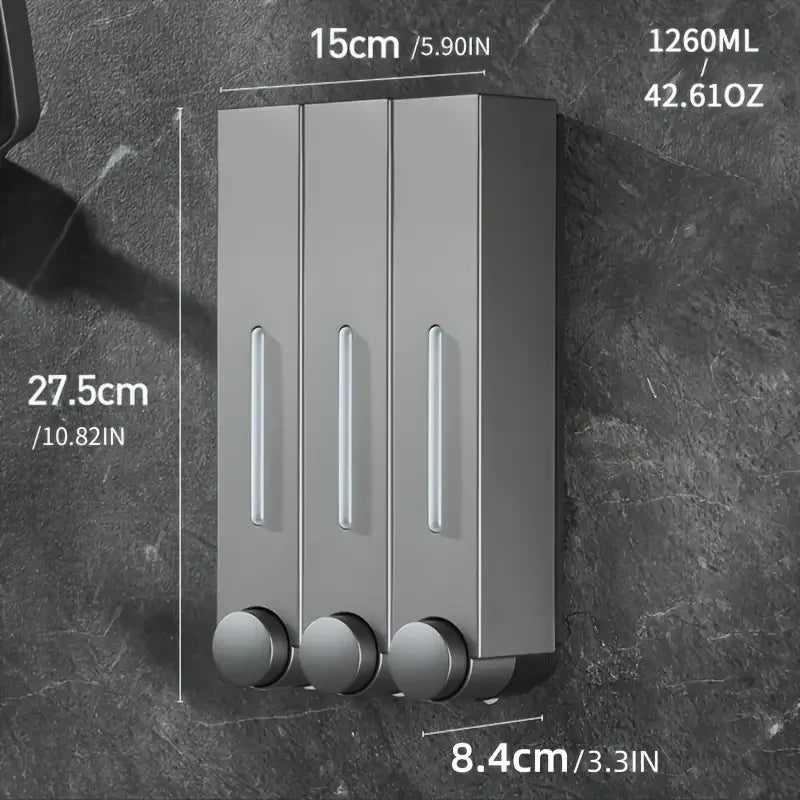 Wall-Mounted Soap Dispenser 17.65oz | Shampoo & Shower Gel