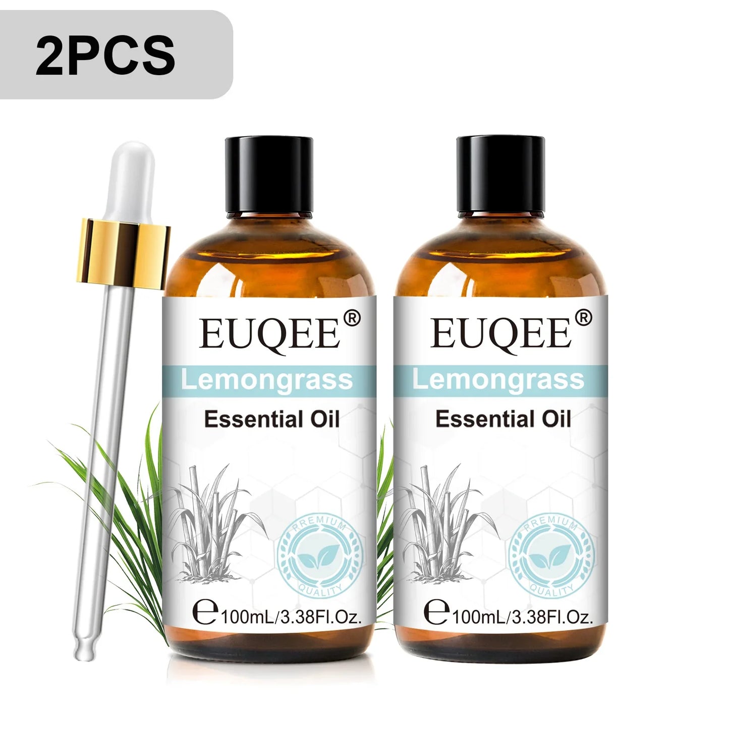 EUQEE 100ml Essential Oils – Lavender, Vanilla, Lemon & Cinnamon