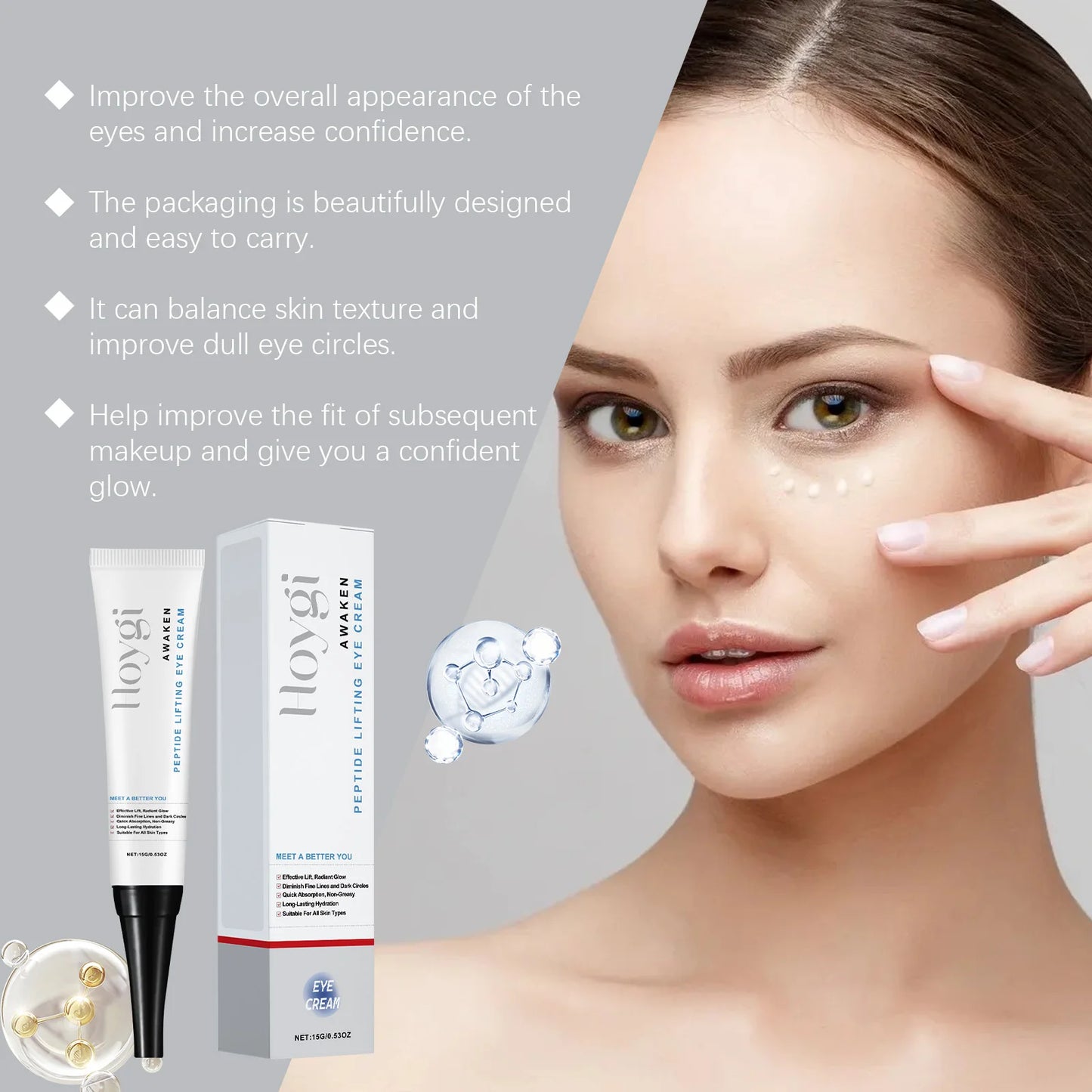 Polypeptide Eye Cream – Dark Circles, Puffiness & Firming