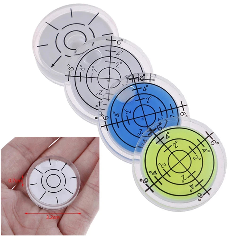 Spirit Bubble Degree Mark Level Round Circular Measuring Meter