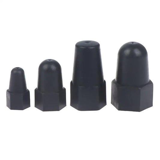 New 10PCS Lengthen Nut Cap Hexagonal Nut M6 M8 M10 M12PE Plastic Nut Protection Caps Hex Screw Protective Sleeve Peaceful Pleasures Health and Wellness