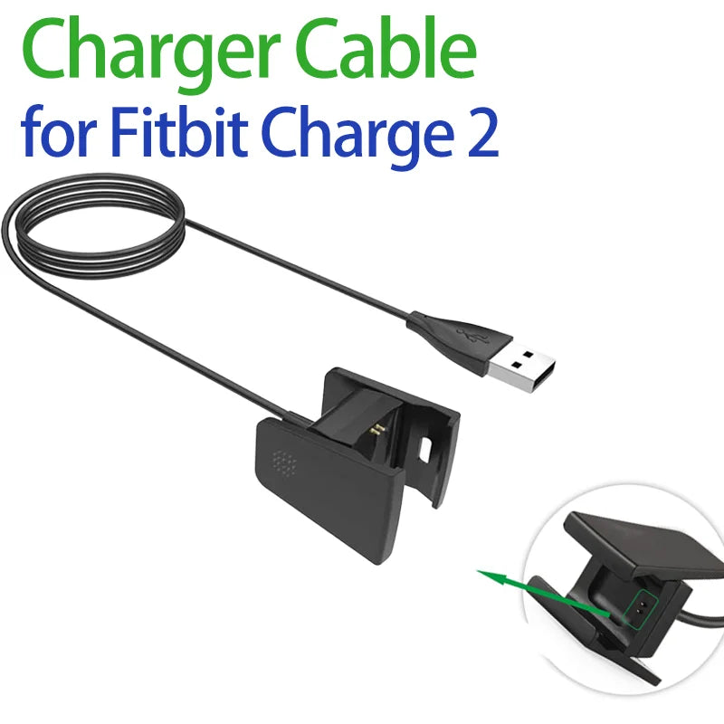 Fitbit Charge 2 USB Replacement Charger Cable | Fitness Tracker Peaceful Pleasures Health and Wellness