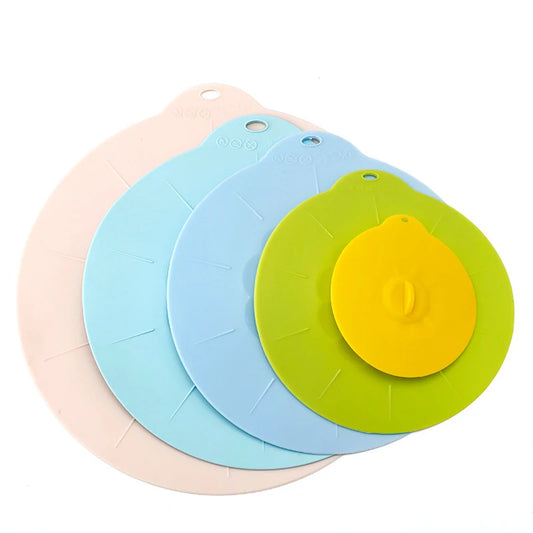 Reusable Silica Gel Spill Stopper Cover Universal Silicone Food Bowl Pot Lid Silicone Cover Pan Cooking Kitchen Accessories DC05 Peaceful Pleasures Health and Wellness