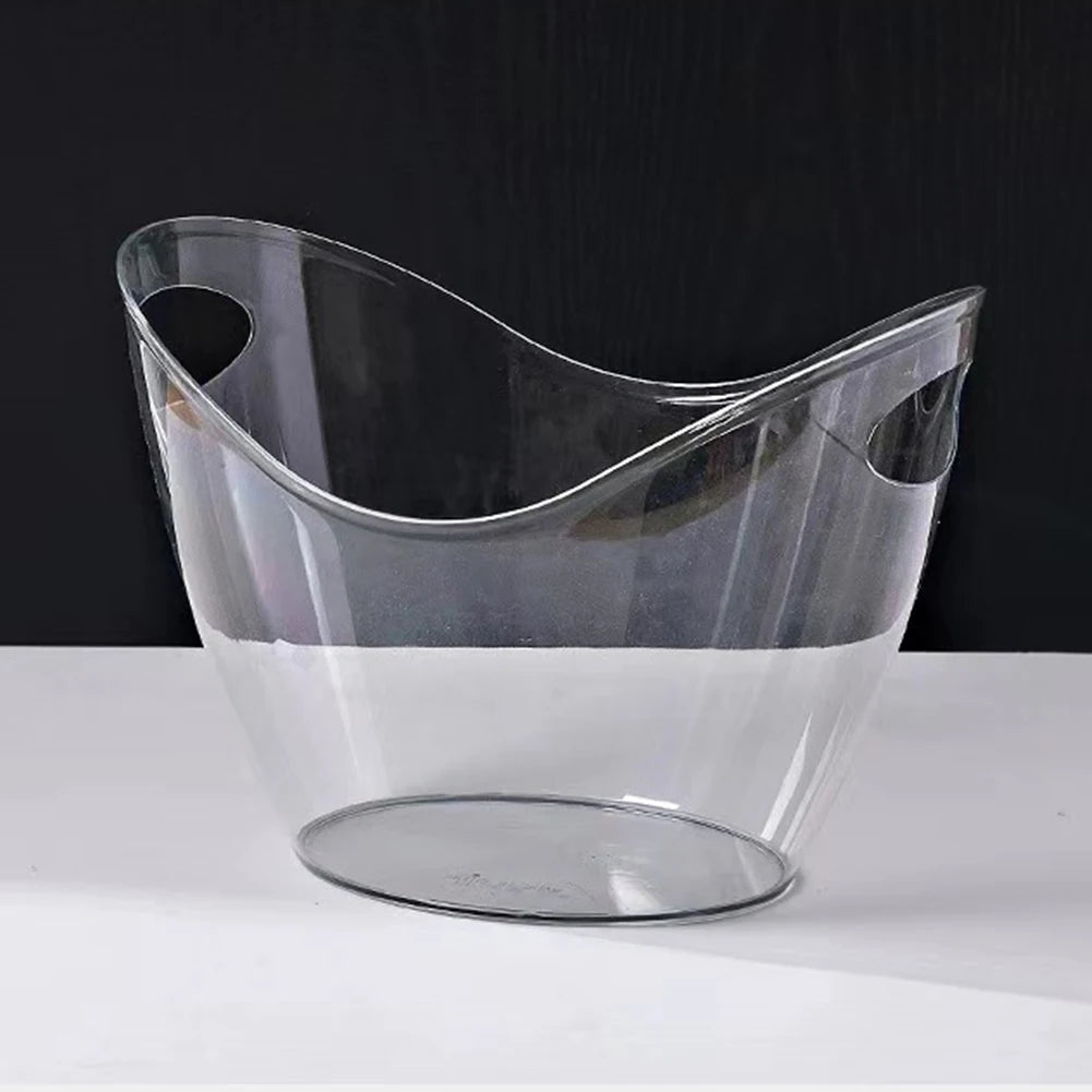 3.5L Acrylic Ice Bucket with Handle for Wine & Champagne Peaceful Pleasures Health and Wellness