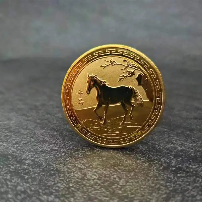 Twelve Zodiac Commemorative Medals Golden Coins Dragon Tiger Rabbit