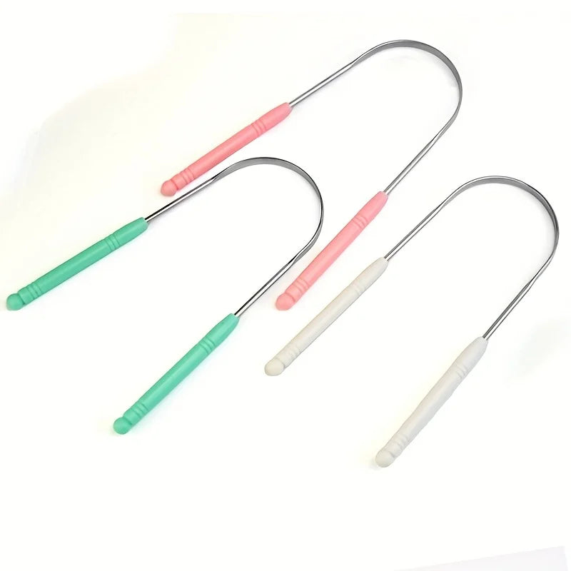 Stainless Steel Tongue Cleaner, Tongue Scraper, Tongue Brush, Tongue Cleaning Oral Care Peaceful Pleasures Health and Wellness