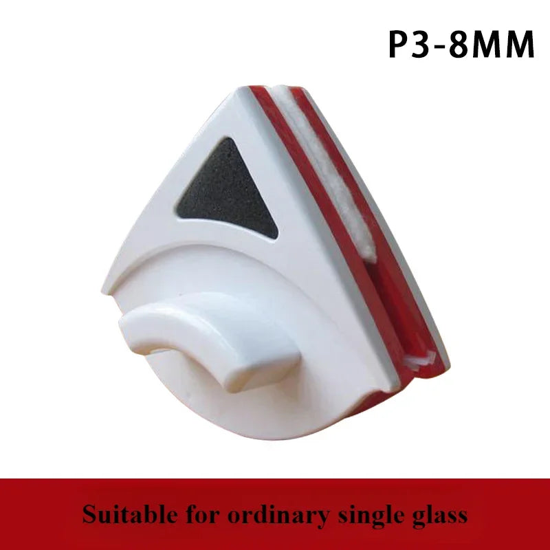 Magnetic Window Cleaner Automatic Water Discharge Double Layer Wiper for Home Office Glass Cleaning Tool Peaceful Pleasures Health and Wellness Red 3-8mm
