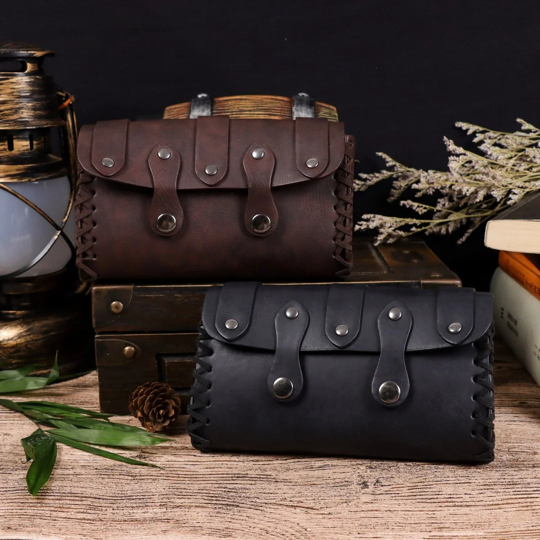 Medieval Vintage Money Pouch Bag Costume Accessory Men Women Viking