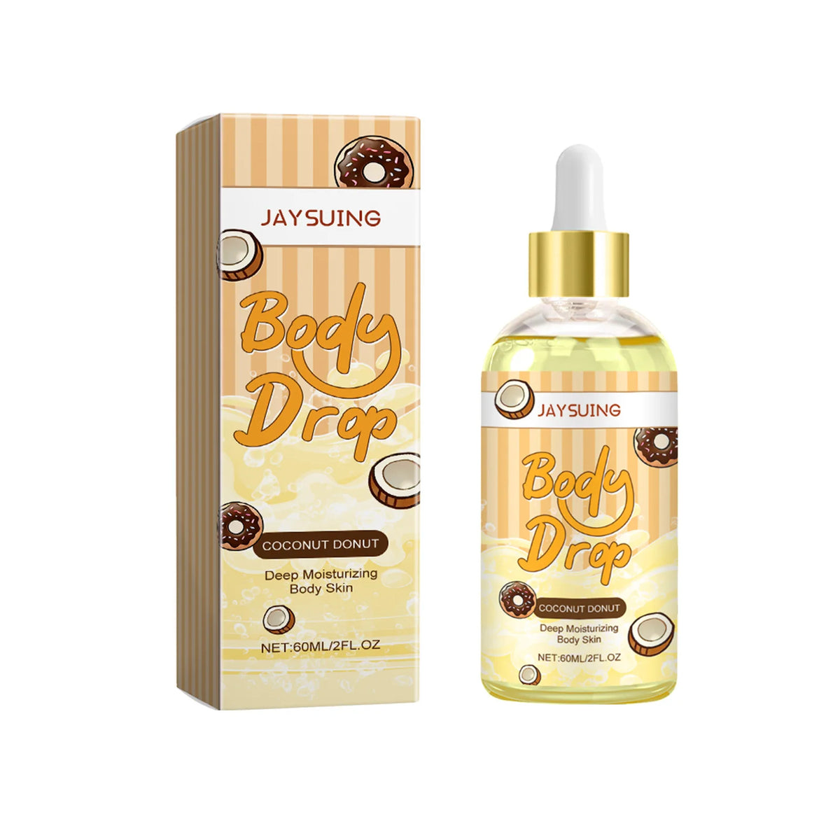 Coconut Body Oil for Long-Lasting Hydration and Care Peaceful Pleasures Health and Wellness 60ml Coconut