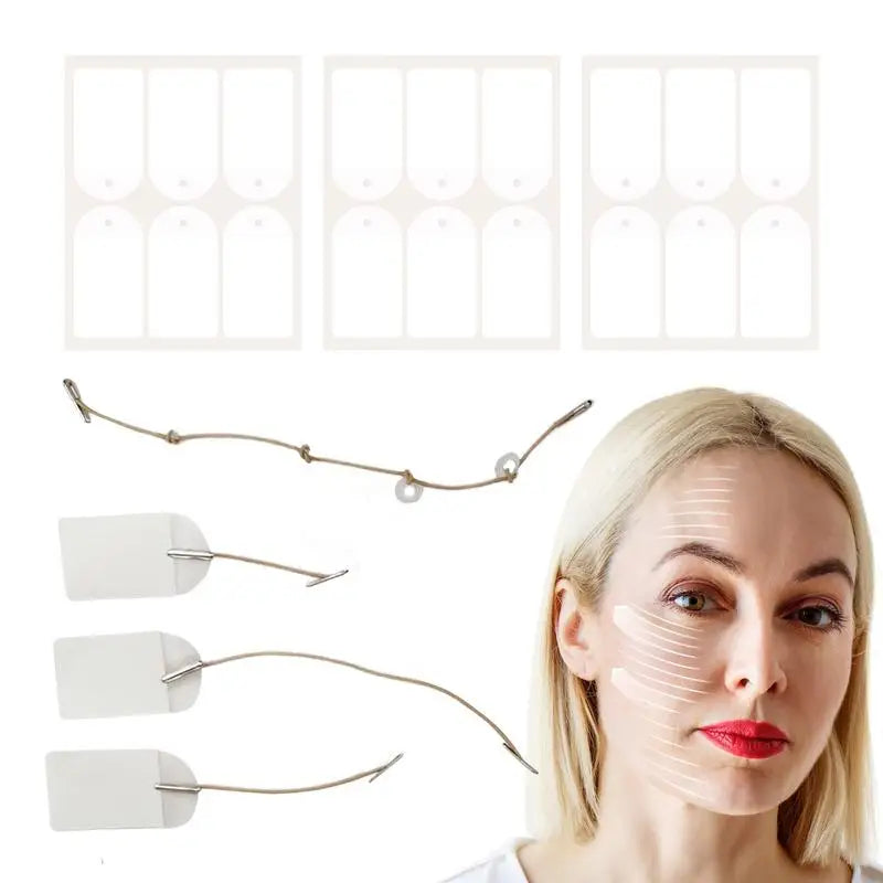 Disaar Invisible Face Lift Tape | V-Shape Waterproof – 18 Pcs