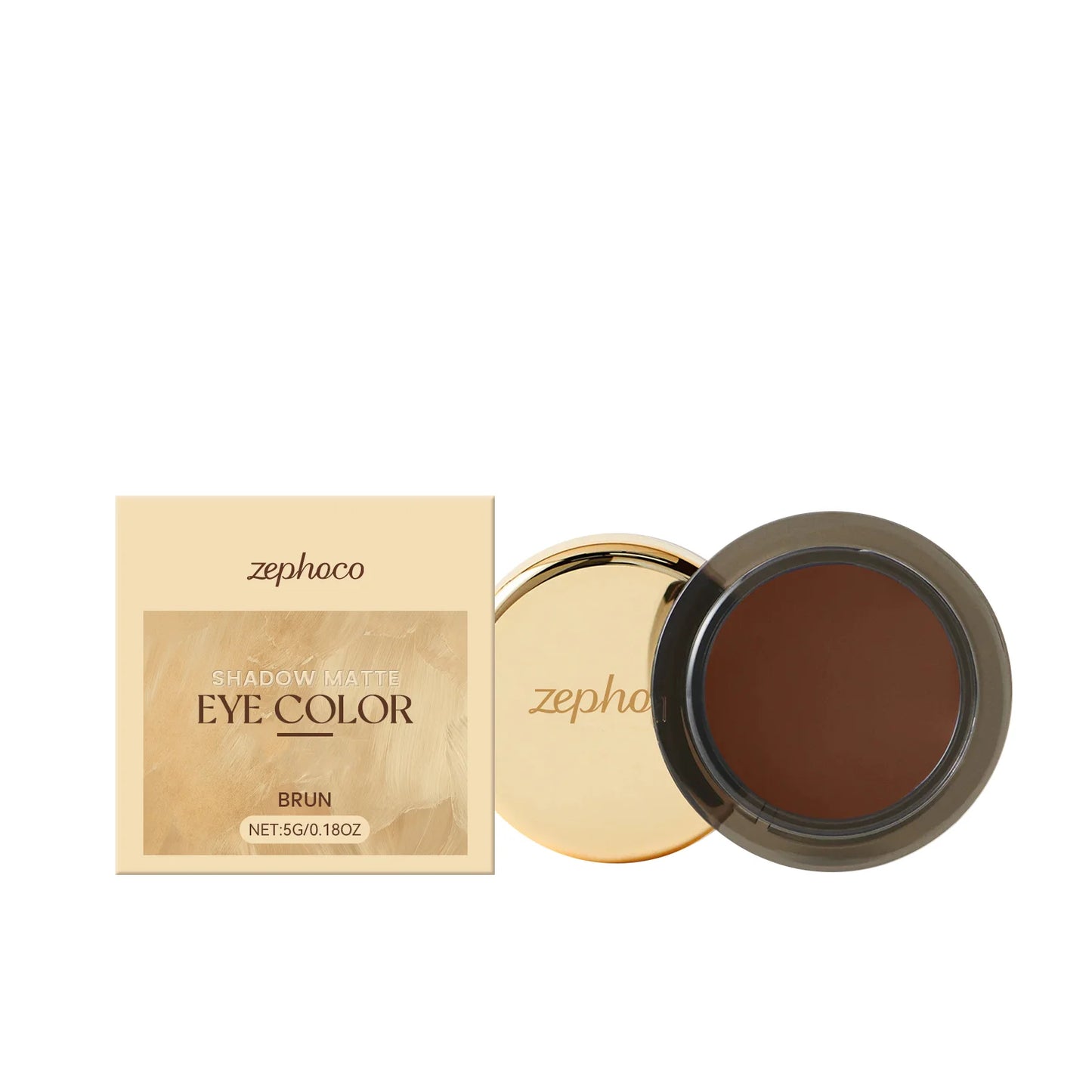Eelhope Matte Monochrome Eyeshadow – Waterproof Smoky Brown