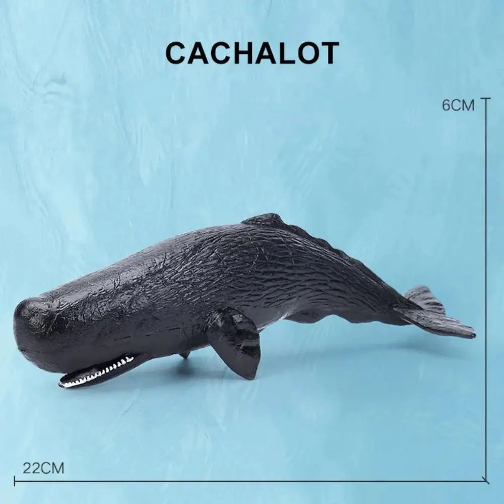 PVC Ocean Animal Figurines – Shark & Whale Sea Life Toys