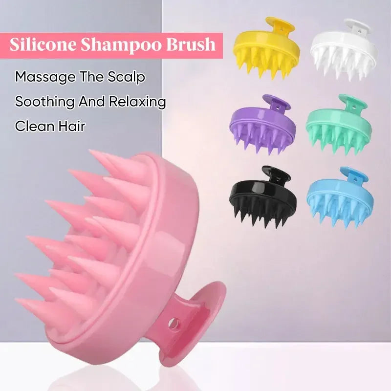 10pcs Shampoo Brush Head Scalp Massage Comb Hair Washing Comb Body Massage Brush Bath Shower Brush Salon Hairdressing Tool Peaceful Pleasures Health and Wellness