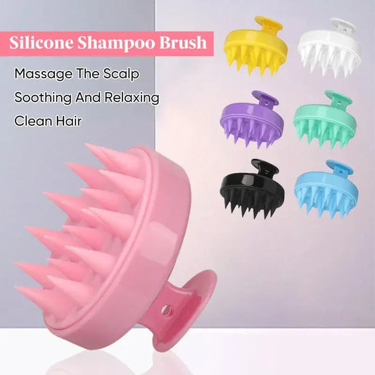 10pcs Shampoo Brush Head Scalp Massage Comb Hair Washing Comb Body Massage Brush Bath Shower Brush Salon Hairdressing Tool Peaceful Pleasures Health and Wellness