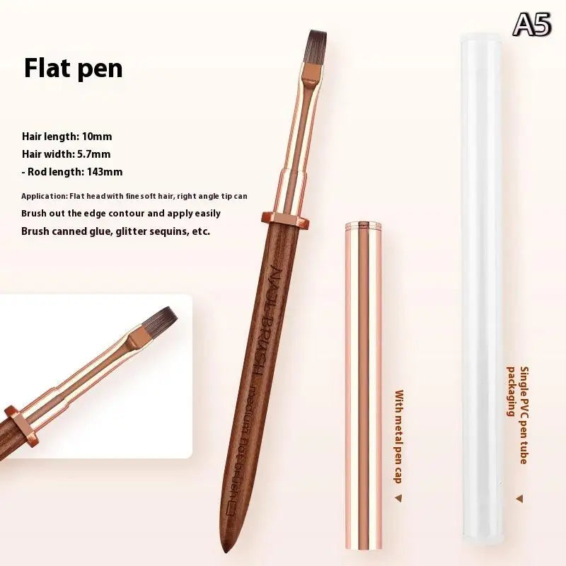Sandalwood Nail Art Detail Brush – Manicure Painting Pen
