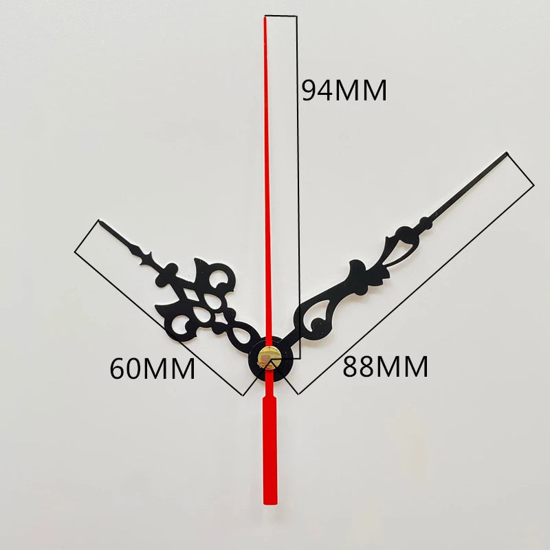 Mute DIY Wall Clock Movement Mechanism with Clock Hands Silent Kit Battery Operated Watch Repair Parts Replacement Set Peaceful Pleasures Health and Wellness
