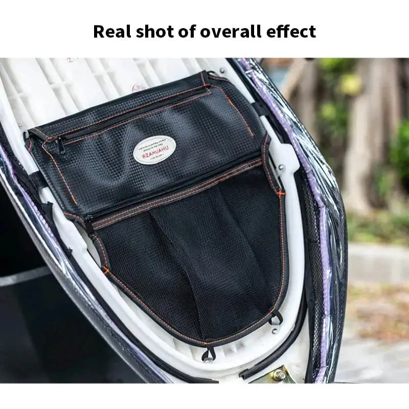 Car Seat Middle Organizer – Zippered Handbag Holder