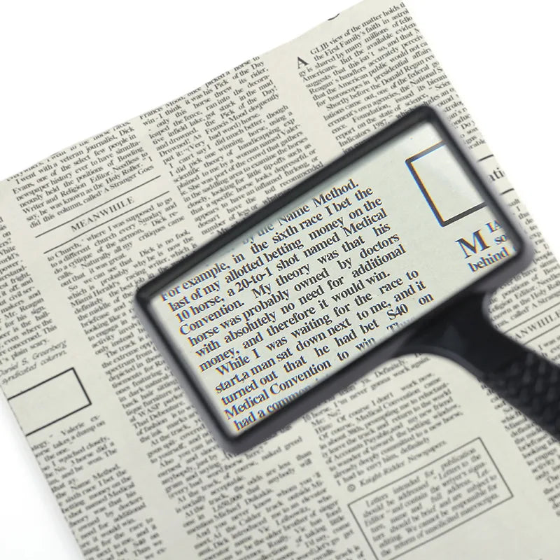 Bview Art 100x50mm Rectangular Elderly Book Reading Magnifier