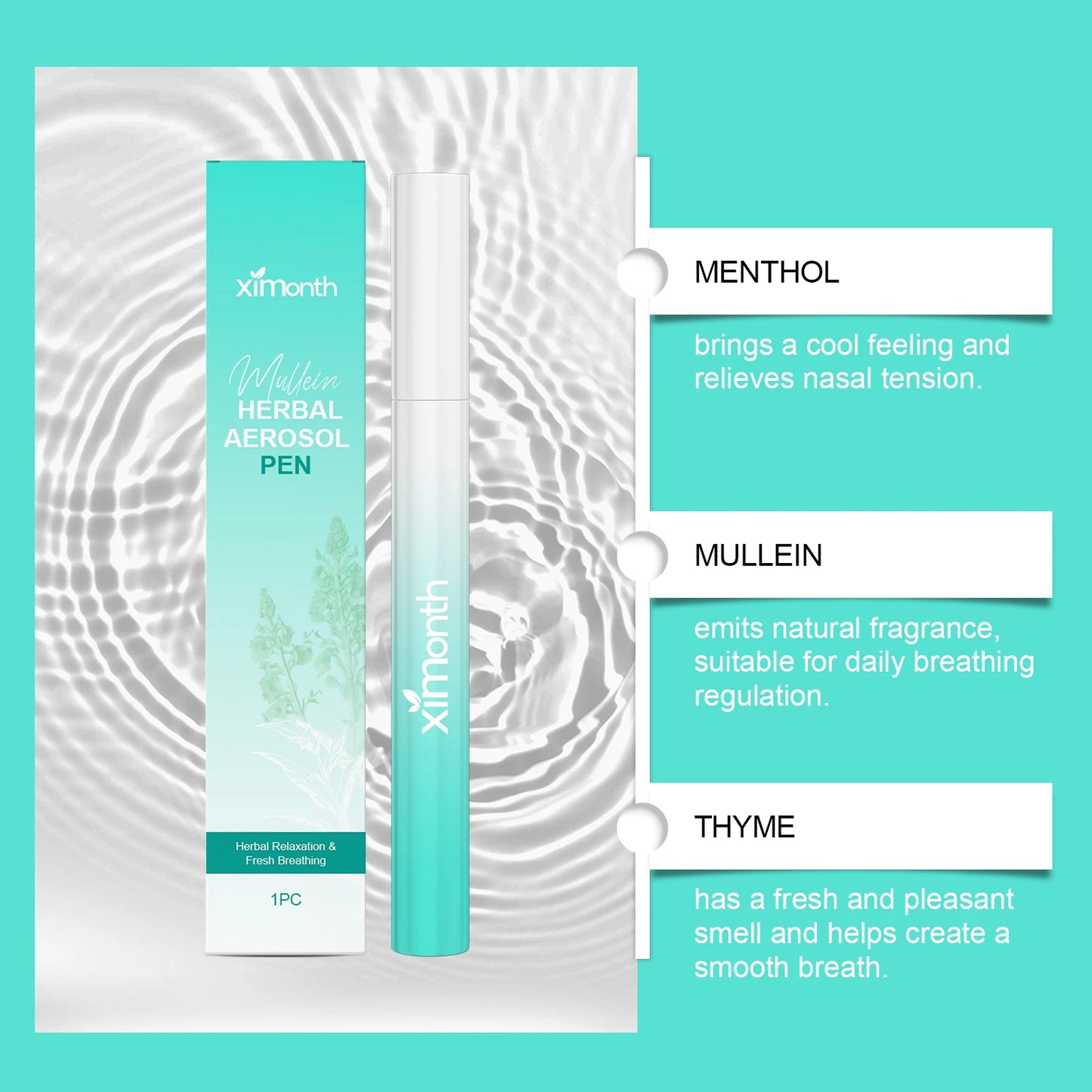 Herbal Aromatherapy Inhaler Stick | Natural Plant-Based Wellness