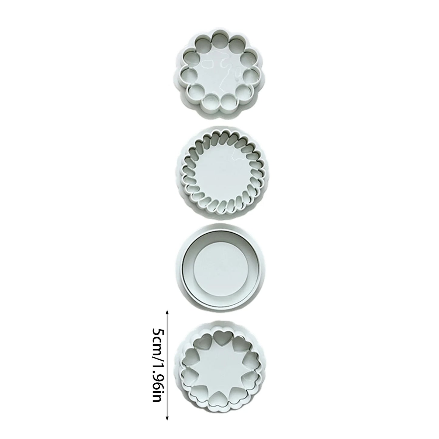 DIY Jam Chocolate Biscuit Mold Christmas Plastic Pressable Fondant Cookie Stamp Suitable for Spread Joy and Sweetness Peaceful Pleasures Health and Wellness