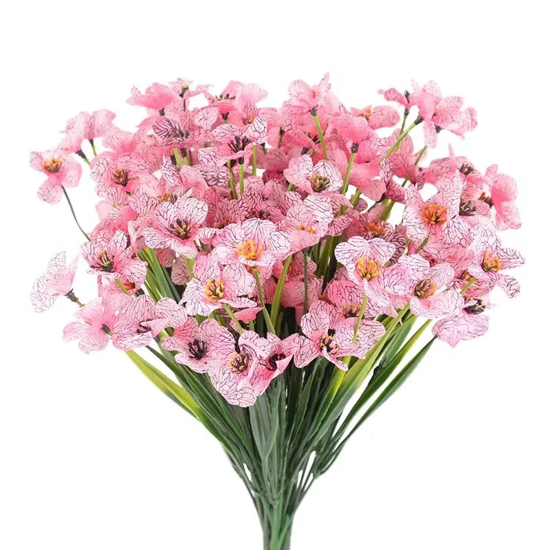 Artificial Violet Silk Flower Bouquet | Wedding & Home Decor