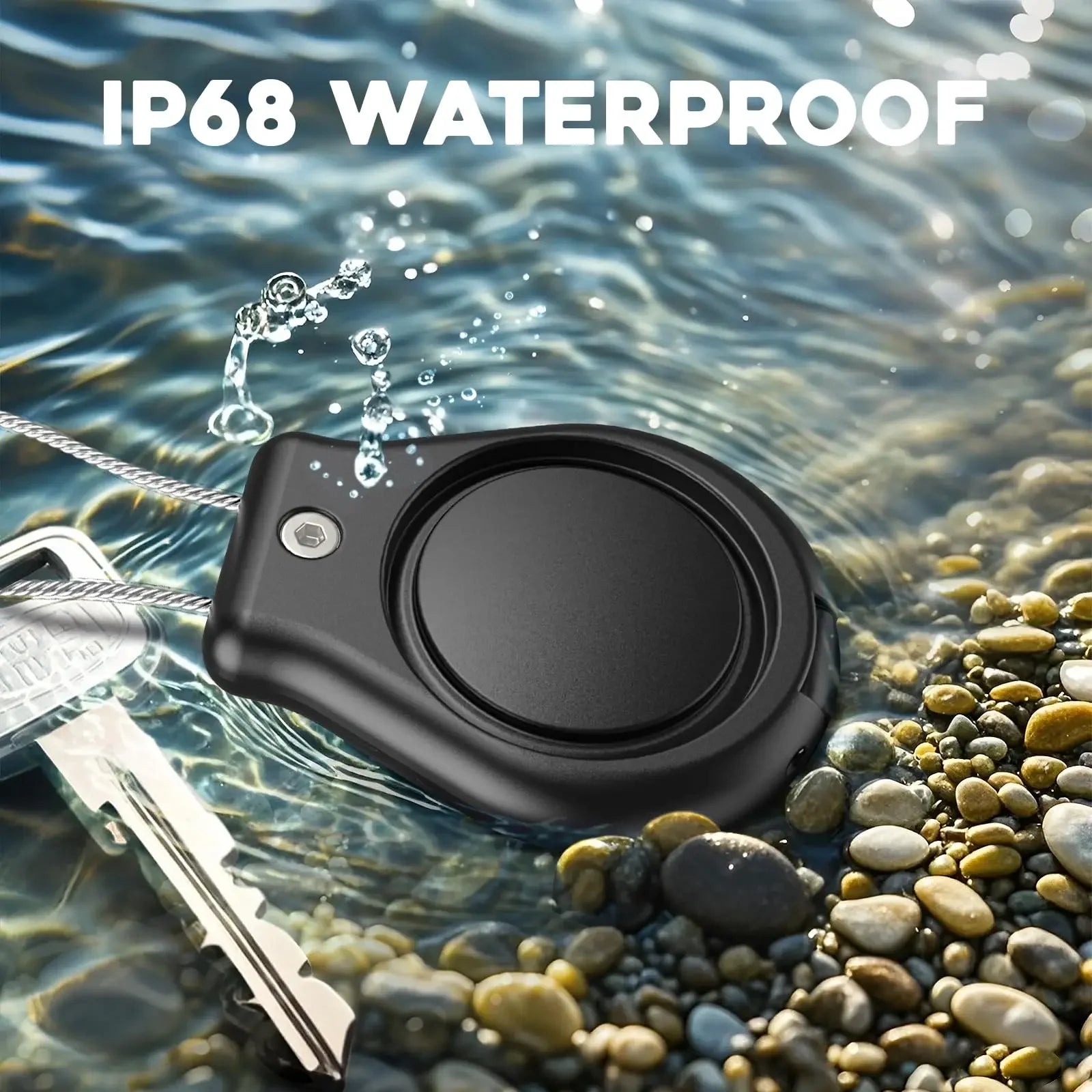 Waterproof Cover for Apple AirTag Keychain Holder with Wire Cable Anti-Lost Tracker Accessories for Luggage Backpack Airtag Case Peaceful Pleasures Health and Wellness