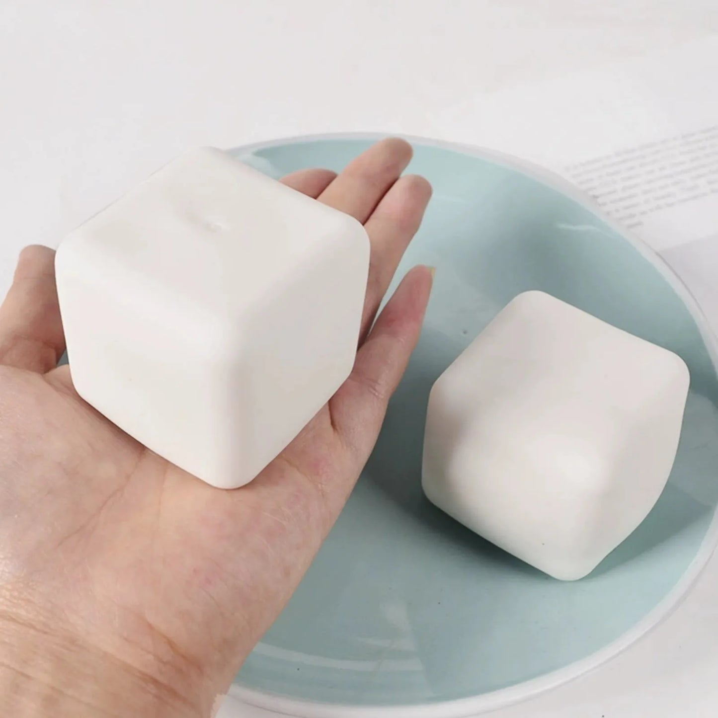 Adults Squishy Tofu Stress Balls Autism Sensory Toys Stress Anxiety Relief Fidget Toys Dough Water Ball Gifts Bulk for Kids Peaceful Pleasures Health and Wellness White One Size