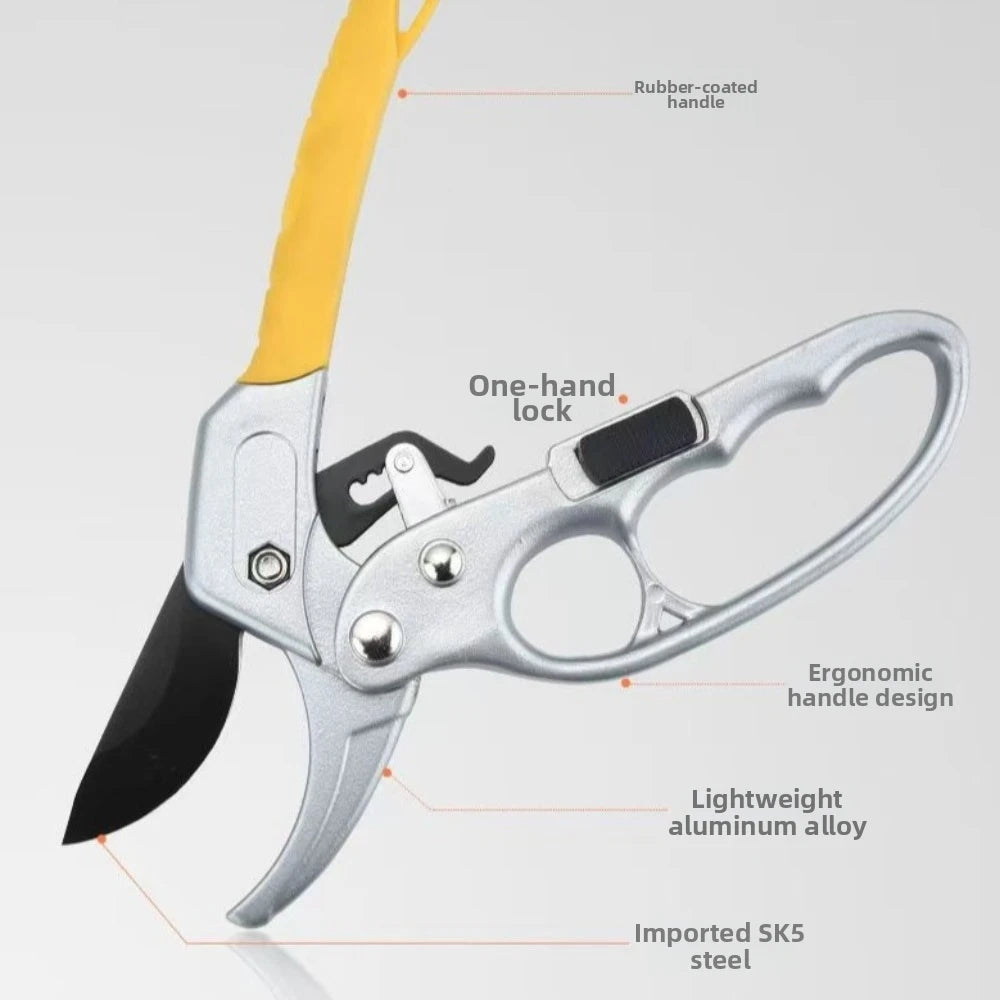 New SK5 Alloy Steel Pruning Shears Quick Cuts Anti-slip Handle Garden Clippers Ergonomic Design Garden Tools Garden Use Peaceful Pleasures Health and Wellness
