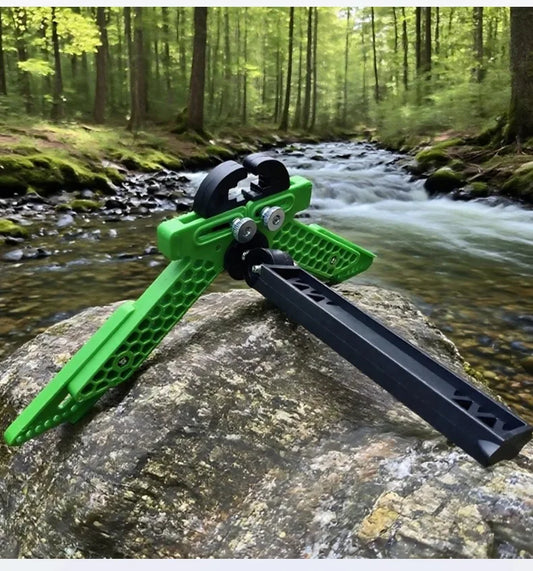 Adjustable Foldable Compound Bow Stand Plastic Kick 3 Legs Bracket Peaceful Pleasures Health and Wellness