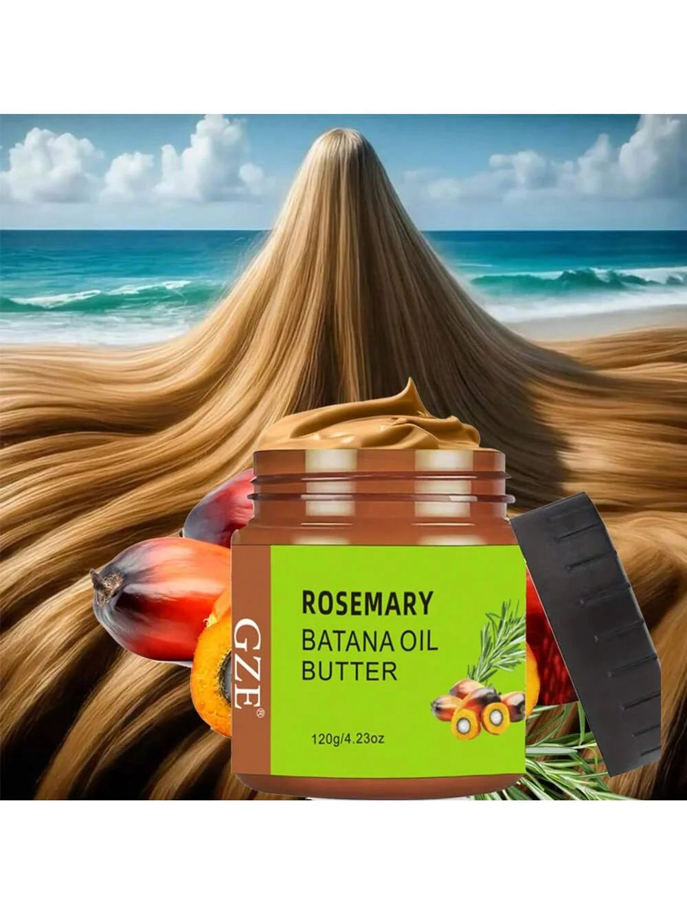 GZE Rosemary & Batana Oil Hair Butter Mask – Deep Moisture