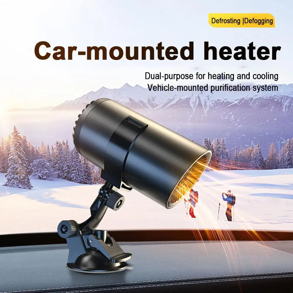150W Portable Car Heater & Windshield Defroster 12V/24V Portable Car Heater Peaceful Pleasures Health and Wellness