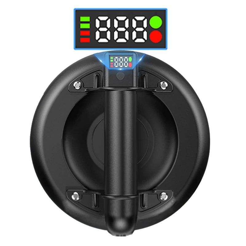 Electric Vacuum Suction Cup 8 Inch 200kg Bearing Capacity Heavy Duty Vacuum Lifter for Granite Tile Glass Manual Lifting Powerfu Peaceful Pleasures Health and Wellness black